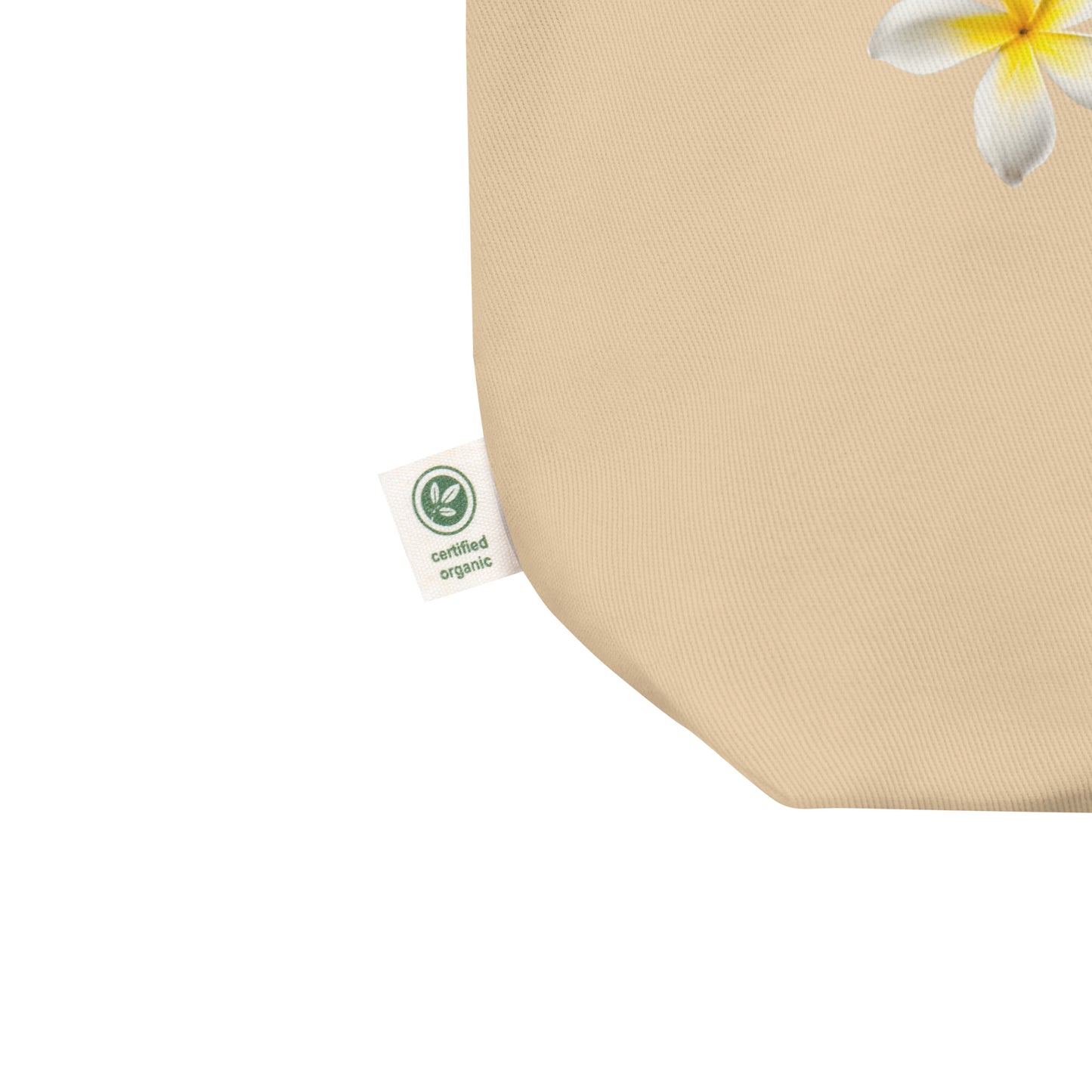 Aloha Plumeria Eco Tote Bag - White Aloha