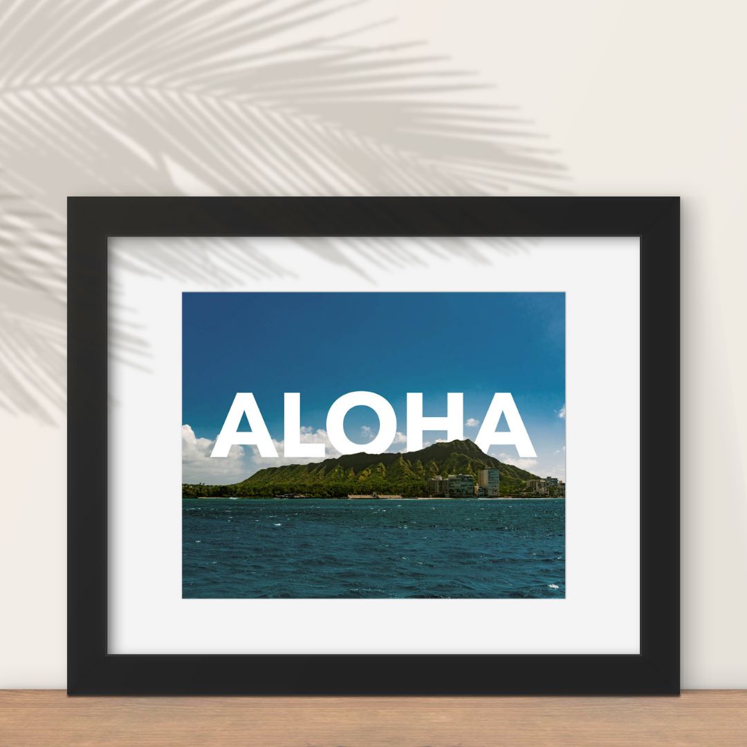 Diamond Head Aloha Fine Art Print