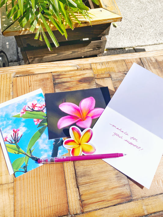 Plumeria Collection - Boxed Set of 6 Notecards