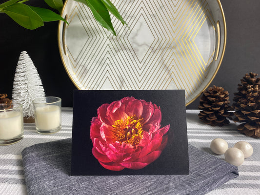 Notecard – Pink Peony