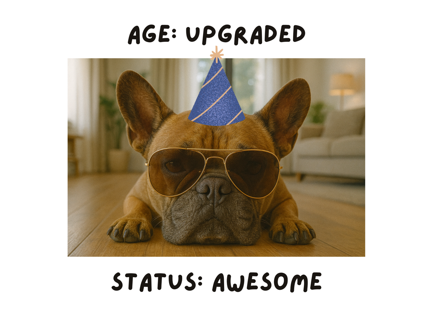 Notecard - Happy Birthday Frenchie