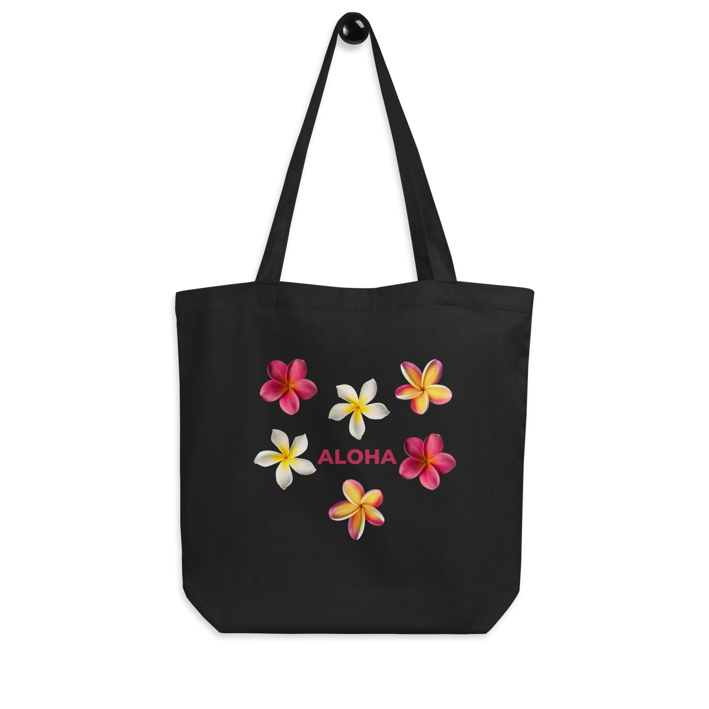 Aloha Plumeria Eco Tote Bag - Pink Aloha