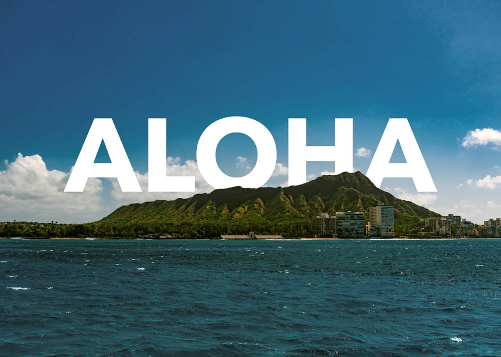 Diamond Head Aloha Fine Art Print