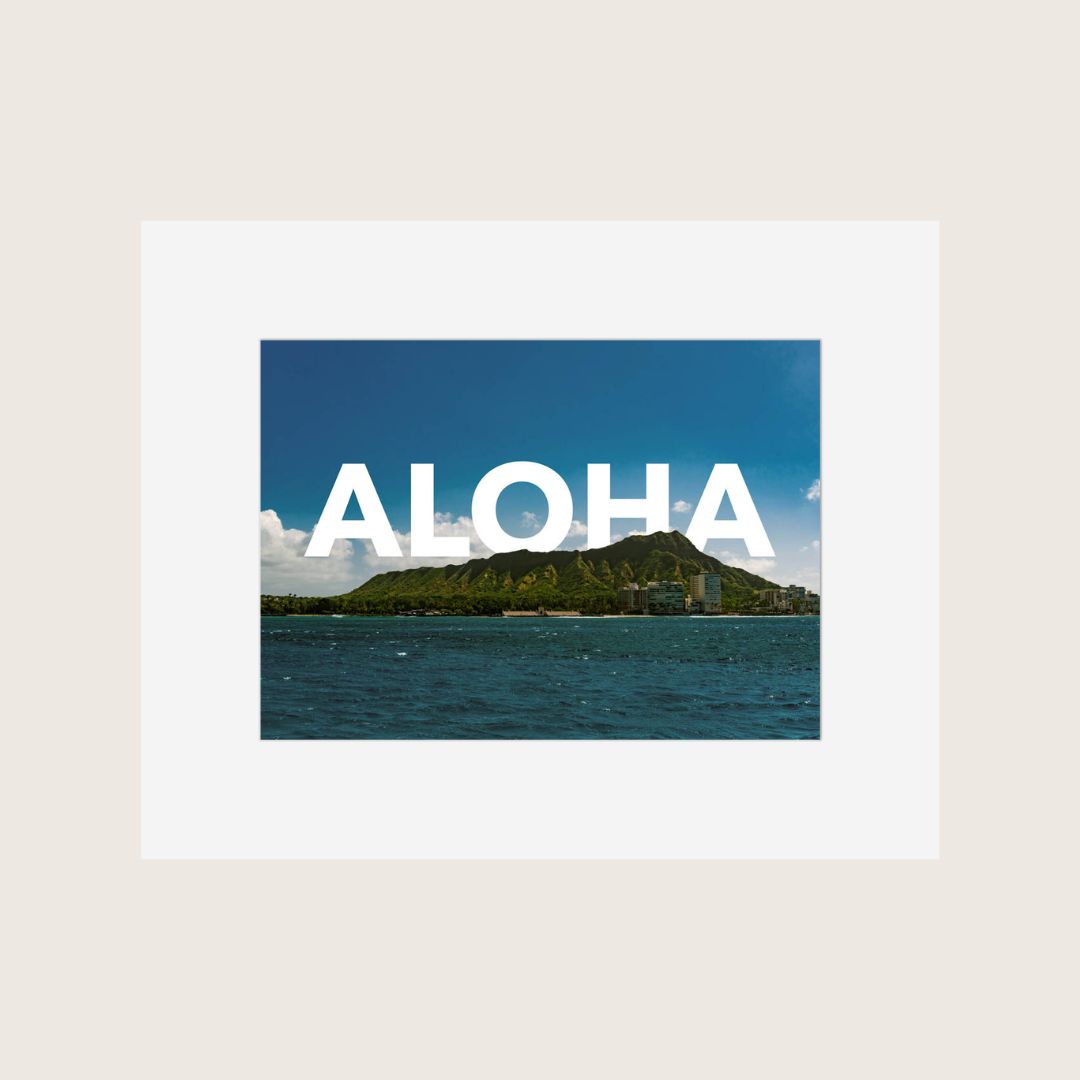 Diamond Head Aloha Fine Art Print