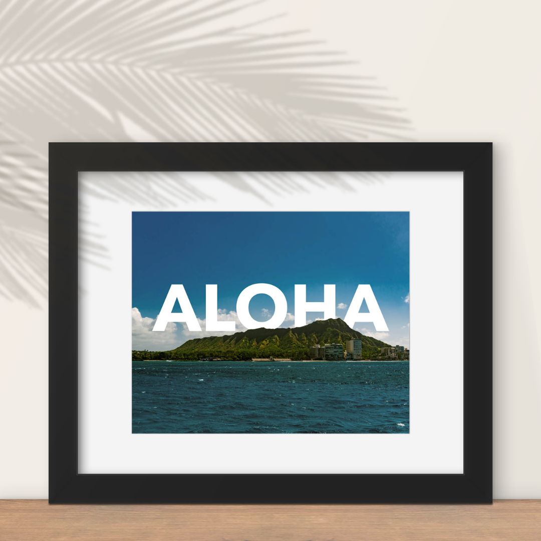 Diamond Head Aloha Fine Art Print