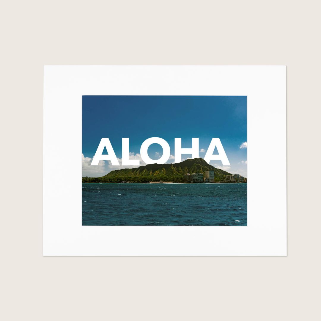 Diamond Head Aloha Fine Art Print