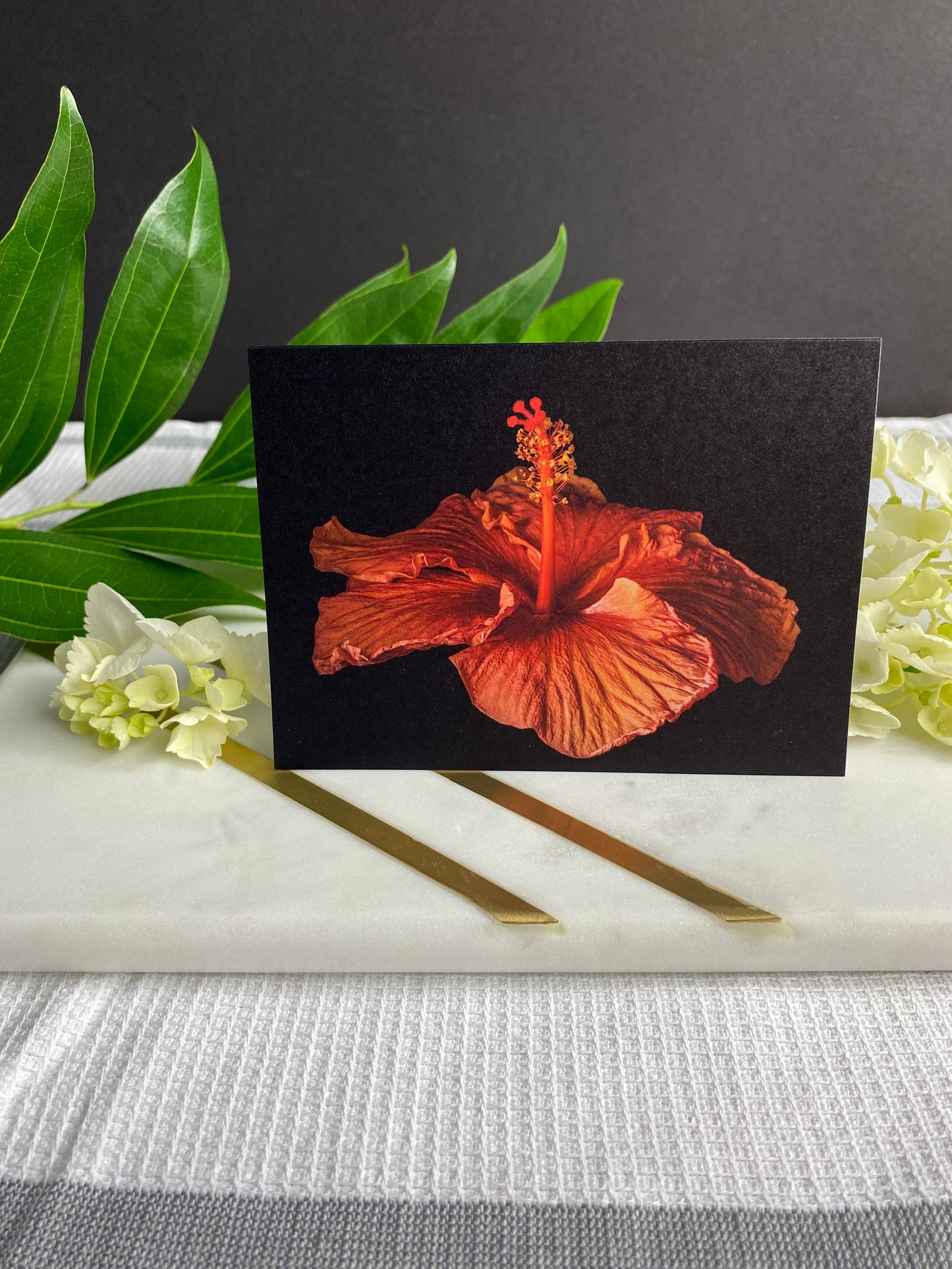 Notecard – Orange Hibiscus
