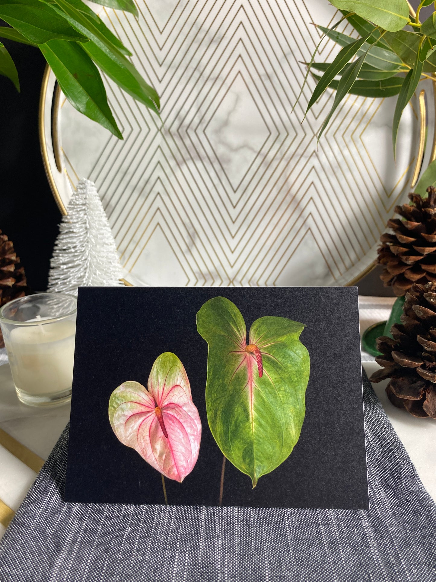 Notecard – Double Anthuriums