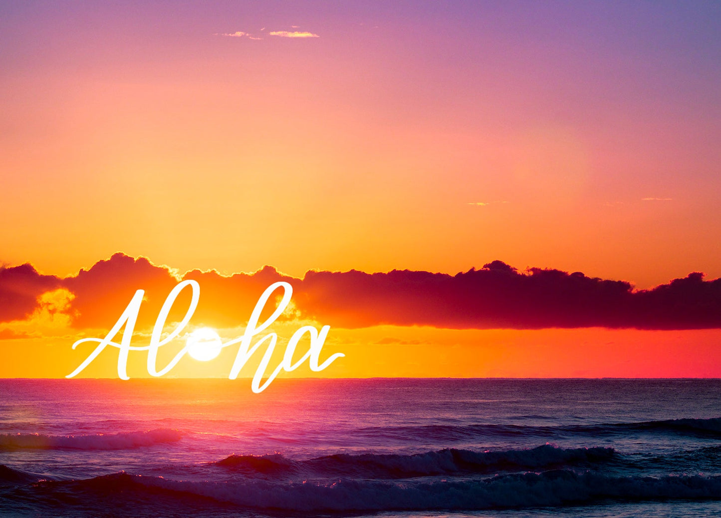 Notecard - Sunrise Glow - Aloha